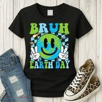 Bruh Earth Day Dabbing Earth Environmental Earth Day Women's T-Shirt thumb 3