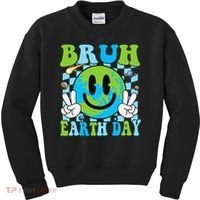 Bruh Earth Day Dabbing Earth Environmental Earth Day Kids Sweatshirt thumb 0