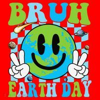 Bruh Earth Day Dabbing Earth Environmental Earth Day Santa Hat thumb 1