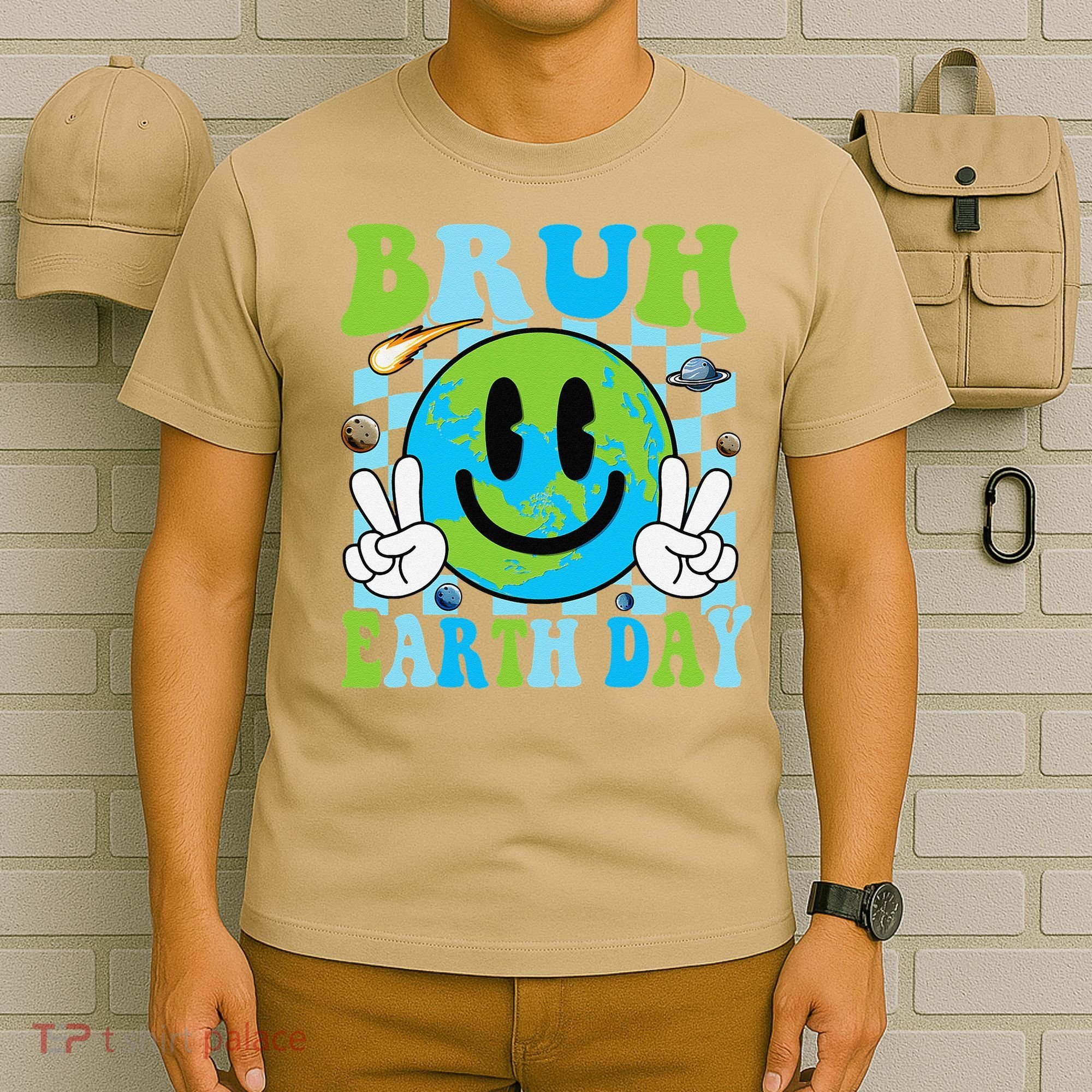 Bruh Earth Day Dabbing Earth Environmental Earth Day T-Shirt