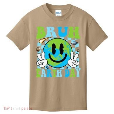 Bruh Earth Day Dabbing Earth Environmental Earth Day Kids T-Shirt
