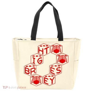 Bright Eyes Dice Logo Tote Bag