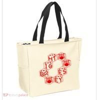 Bright Eyes Dice Logo Tote Bag thumb 2