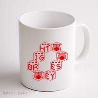 Bright Eyes Dice Logo Coffee Mug thumb 1