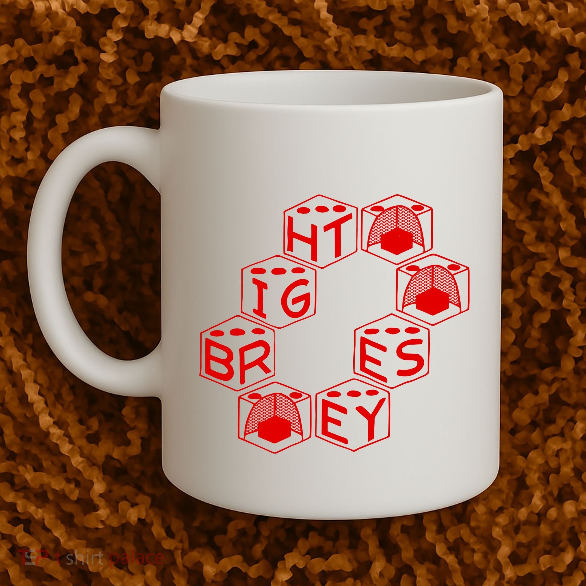 Bright Eyes Dice Logo Coffee Mug