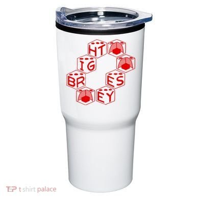 Bright Eyes Dice Logo Tumbler