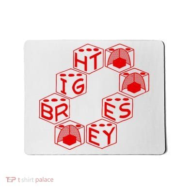 Bright Eyes Dice Logo Mousepad