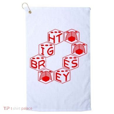 Bright Eyes Dice Logo Golf Towel