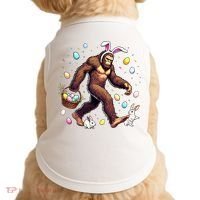 Bigfoot Easter Day Funny Sasquatch Cute Bunny Easter Eggs  Doggie Tank thumb 0