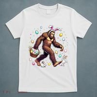 Bigfoot Easter Day Funny Sasquatch Cute Bunny Easter Eggs  T-Shirt thumb 5
