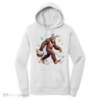 Bigfoot Easter Day Funny Sasquatch Cute Bunny Easter Eggs  Women's Hoodie thumb 0