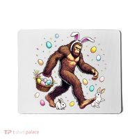 Bigfoot Easter Day Funny Sasquatch Cute Bunny Easter Eggs  Mousepad thumb 0