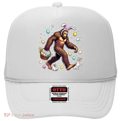 Bigfoot Easter Day Funny Sasquatch Cute Bunny Easter Eggs  Hat