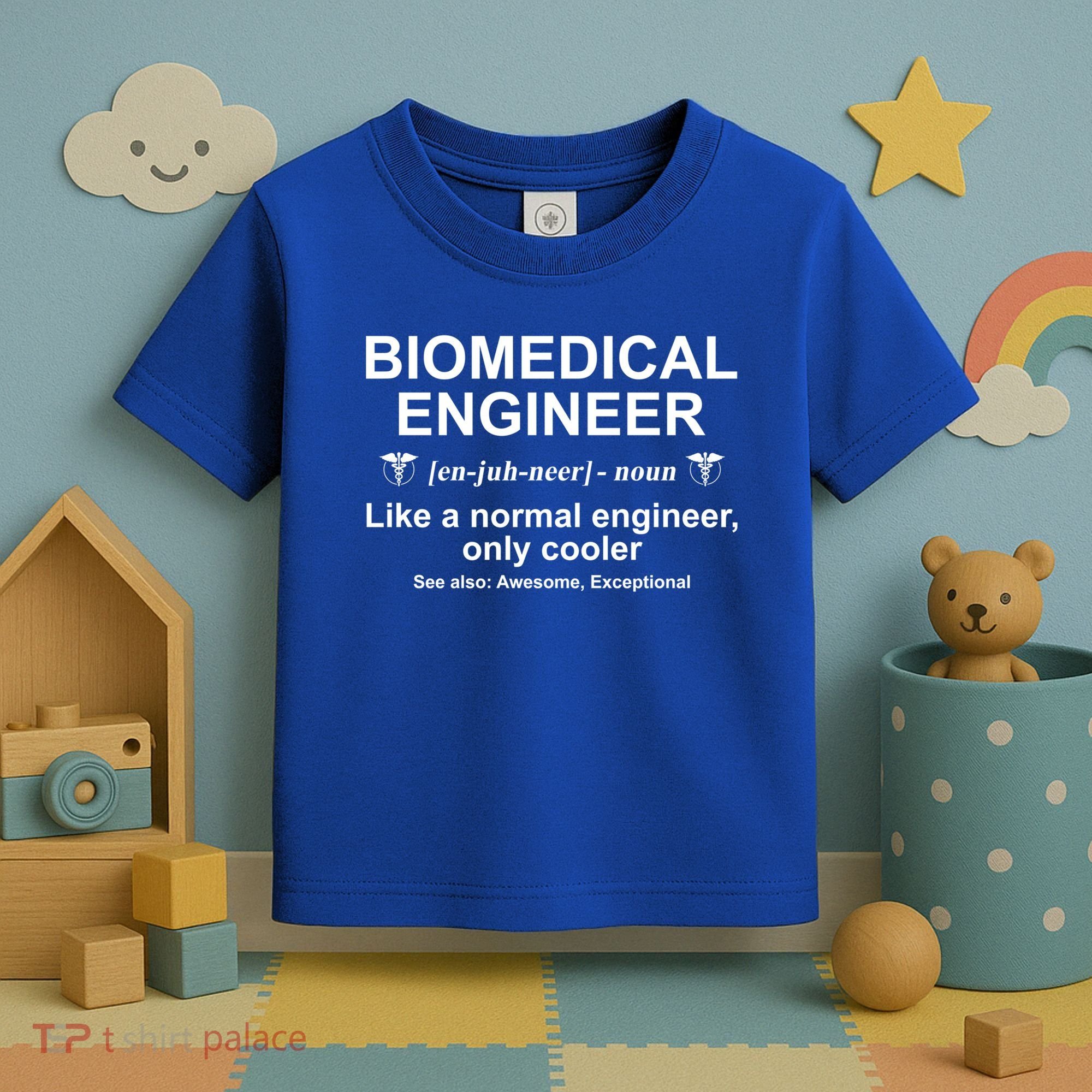 Biomedical Engineer Definition Funny Biomedical Engineering Gift Toddler T-Shirt