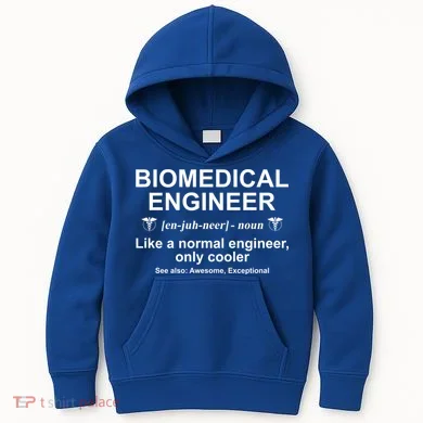 Biomedical Engineer Definition Funny Biomedical Engineering Gift Kids Hoodie