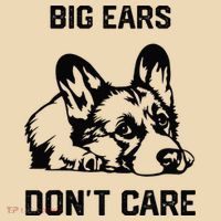 big ears don't care Corgi funny dog lover Tote Bag thumb 4