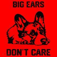 big ears don't care Corgi funny dog lover Santa Hat thumb 1