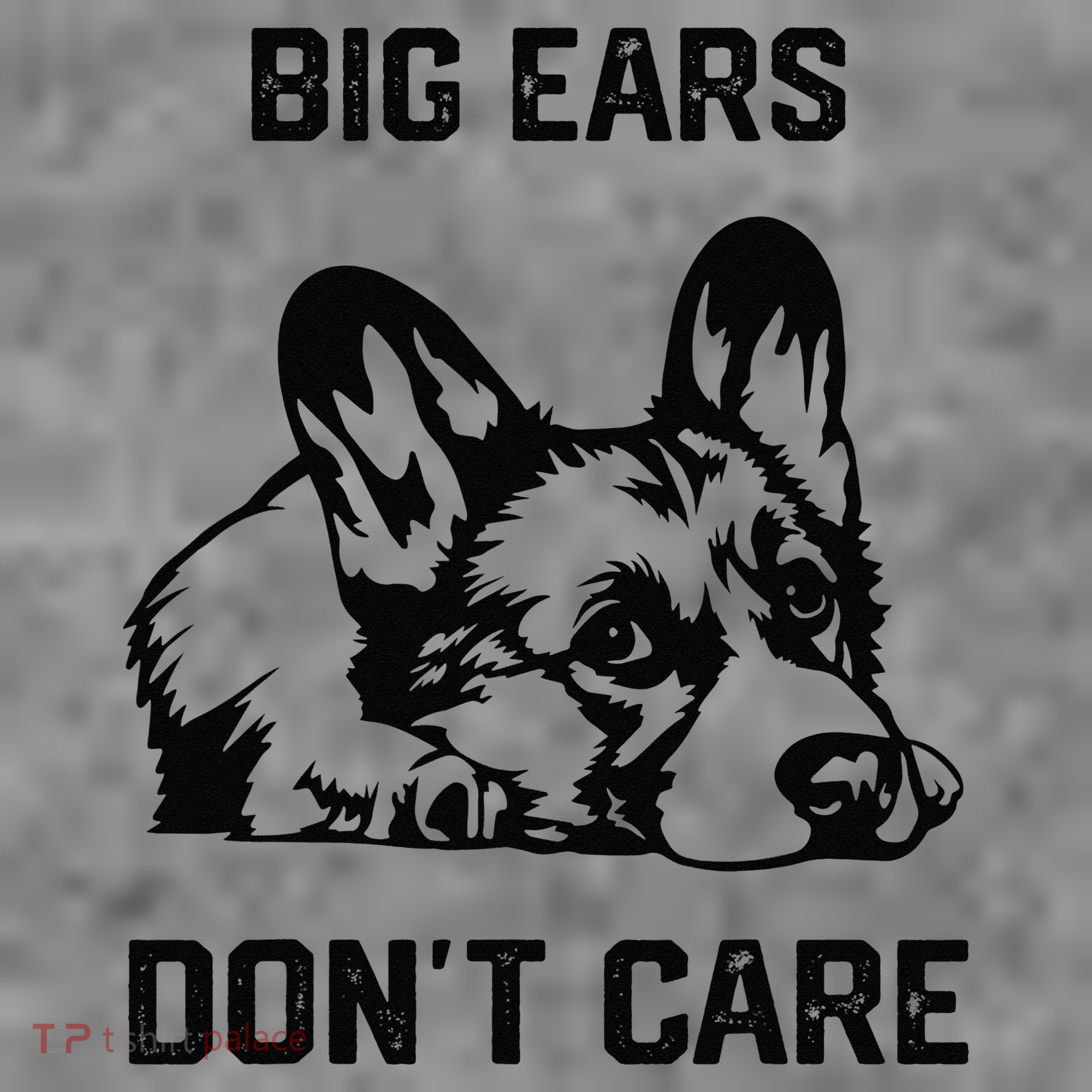 big ears don't care Corgi funny dog lover Toddler Hoodie
