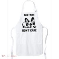 big ears don't care Corgi funny dog lover Apron thumb 0