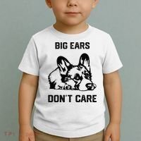 big ears don't care Corgi funny dog lover Toddler T-Shirt thumb 2