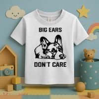 big ears don't care Corgi funny dog lover Toddler T-Shirt thumb 3
