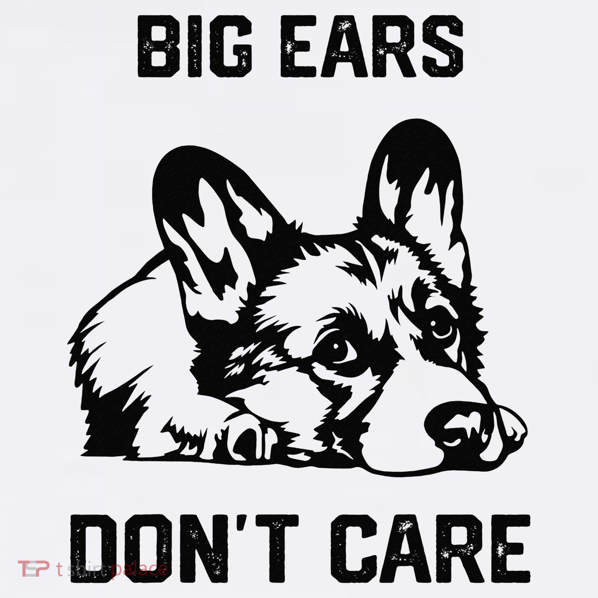 big ears don't care Corgi funny dog lover Kids Sweatshirt