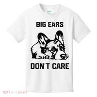 big ears don't care Corgi funny dog lover Kids T-Shirt thumb 0
