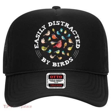Birdwatching Easily Distracted By Birds Lover Ornithologist Cool Gift Hat