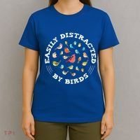 Birdwatching Easily Distracted By Birds Lover Ornithologist Cool Gift T-Shirt thumb 4
