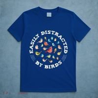 Birdwatching Easily Distracted By Birds Lover Ornithologist Cool Gift T-Shirt thumb 5