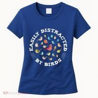 Birdwatching Easily Distracted By Birds Lover Ornithologist Cool Gift Women's T-Shirt thumb 0