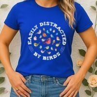 Birdwatching Easily Distracted By Birds Lover Ornithologist Cool Gift Women's T-Shirt thumb 2