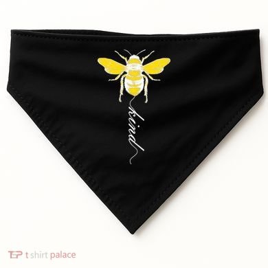 Bee Kind Bumblebee Script USA-Made Doggie Bandana
