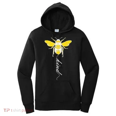 Bee Kind Bumblebee Script Women's Hoodie