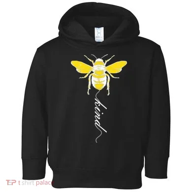Bee Kind Bumblebee Script Toddler Hoodie