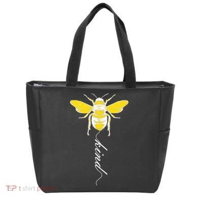 Bee Kind Bumblebee Script Tote Bag
