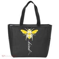 Bee Kind Bumblebee Script Tote Bag thumb 0