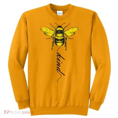 Bee Kind Bumblebee Script Sweatshirt
