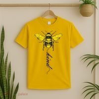 Bee Kind Bumblebee Script T-Shirt thumb 2
