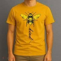 Bee Kind Bumblebee Script T-Shirt thumb 3
