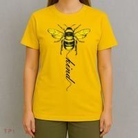 Bee Kind Bumblebee Script T-Shirt thumb 4