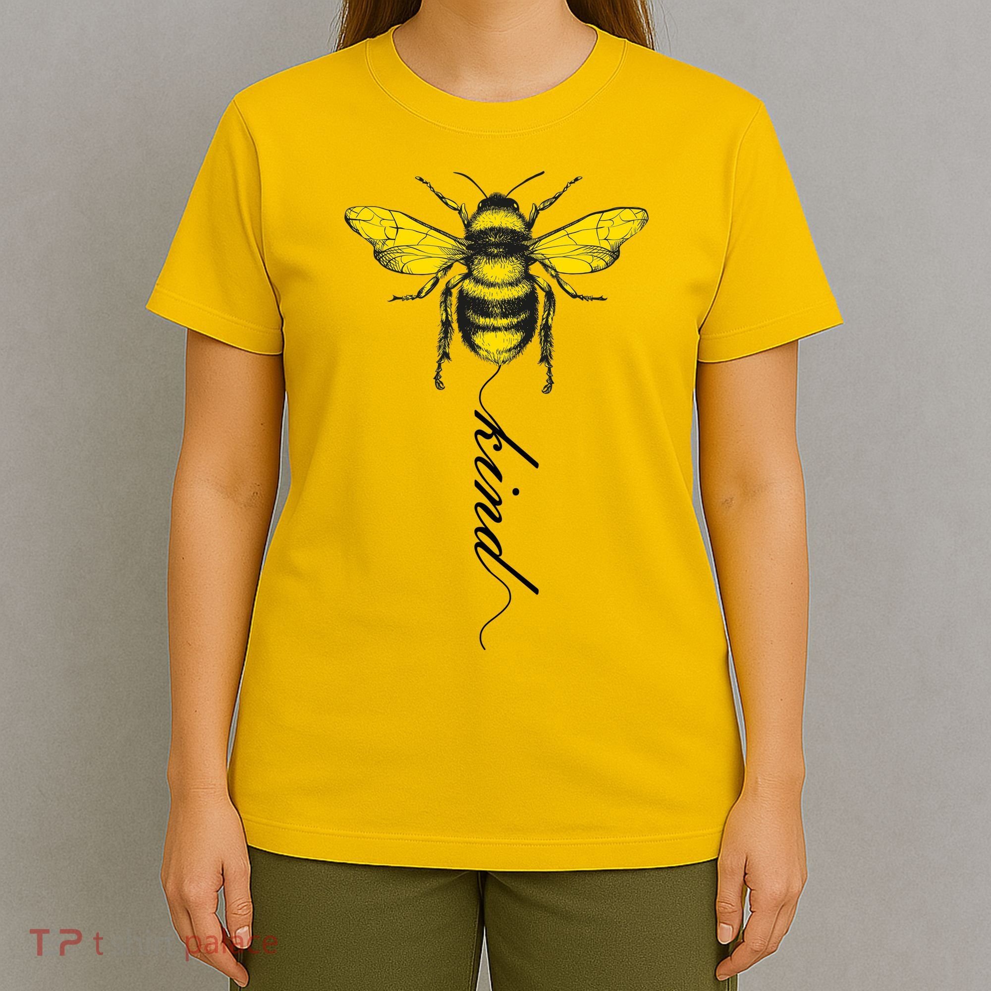 Bee Kind Bumblebee Script T-Shirt