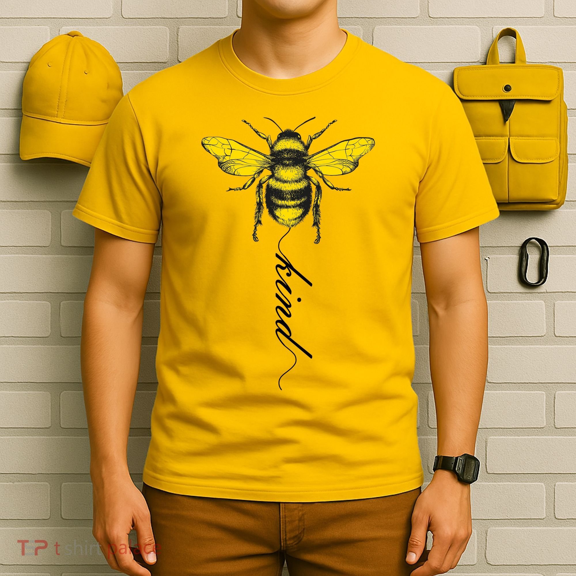 Bee Kind Bumblebee Script T-Shirt