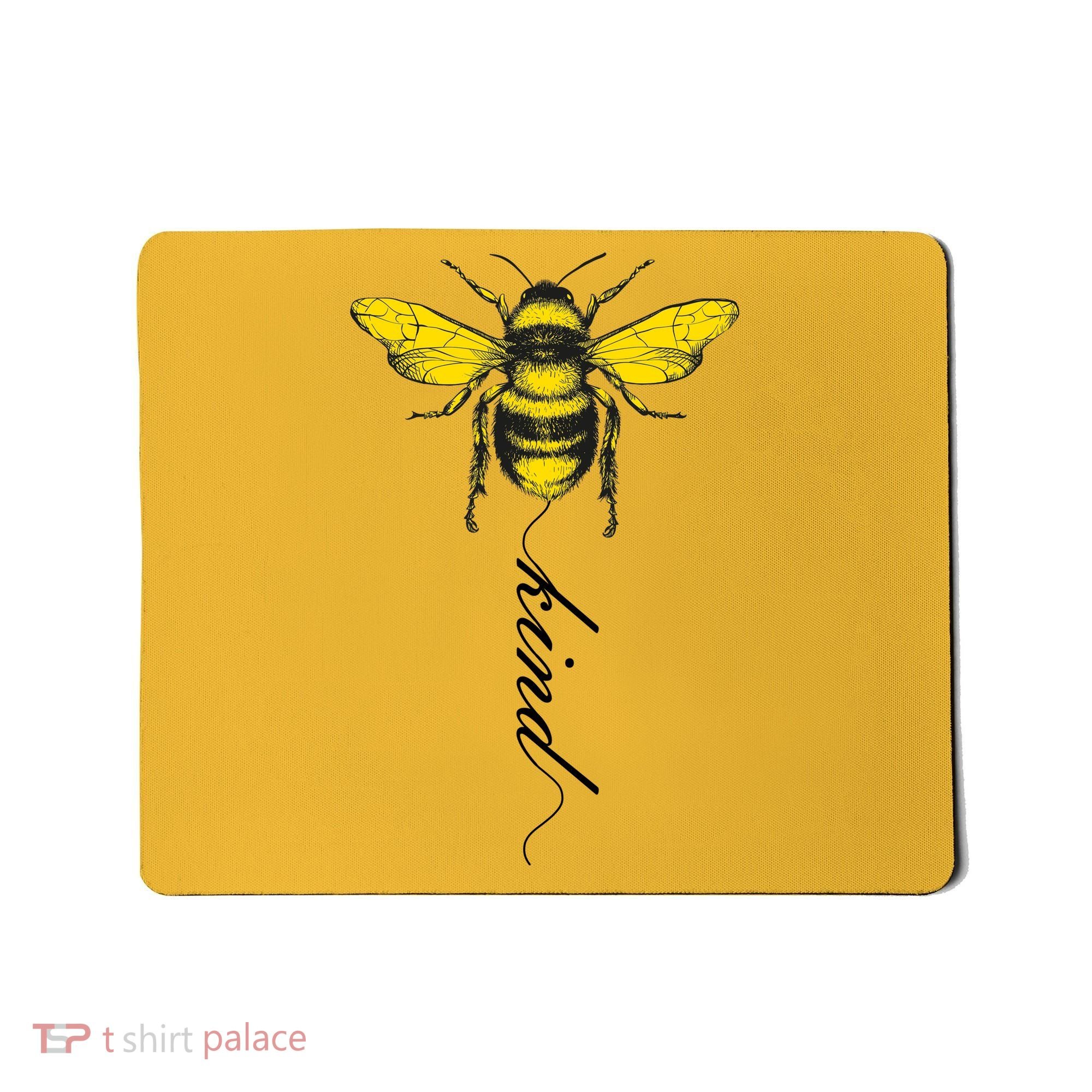 Bee Kind Bumblebee Script Mousepad