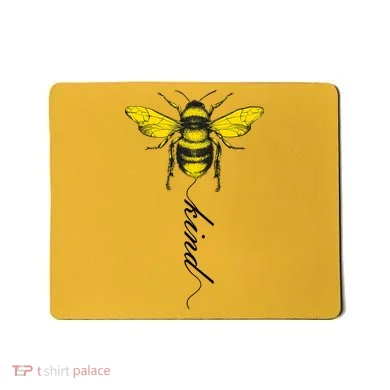 Bee Kind Bumblebee Script Mousepad