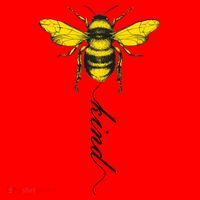 Bee Kind Bumblebee Script Santa Hat thumb 1