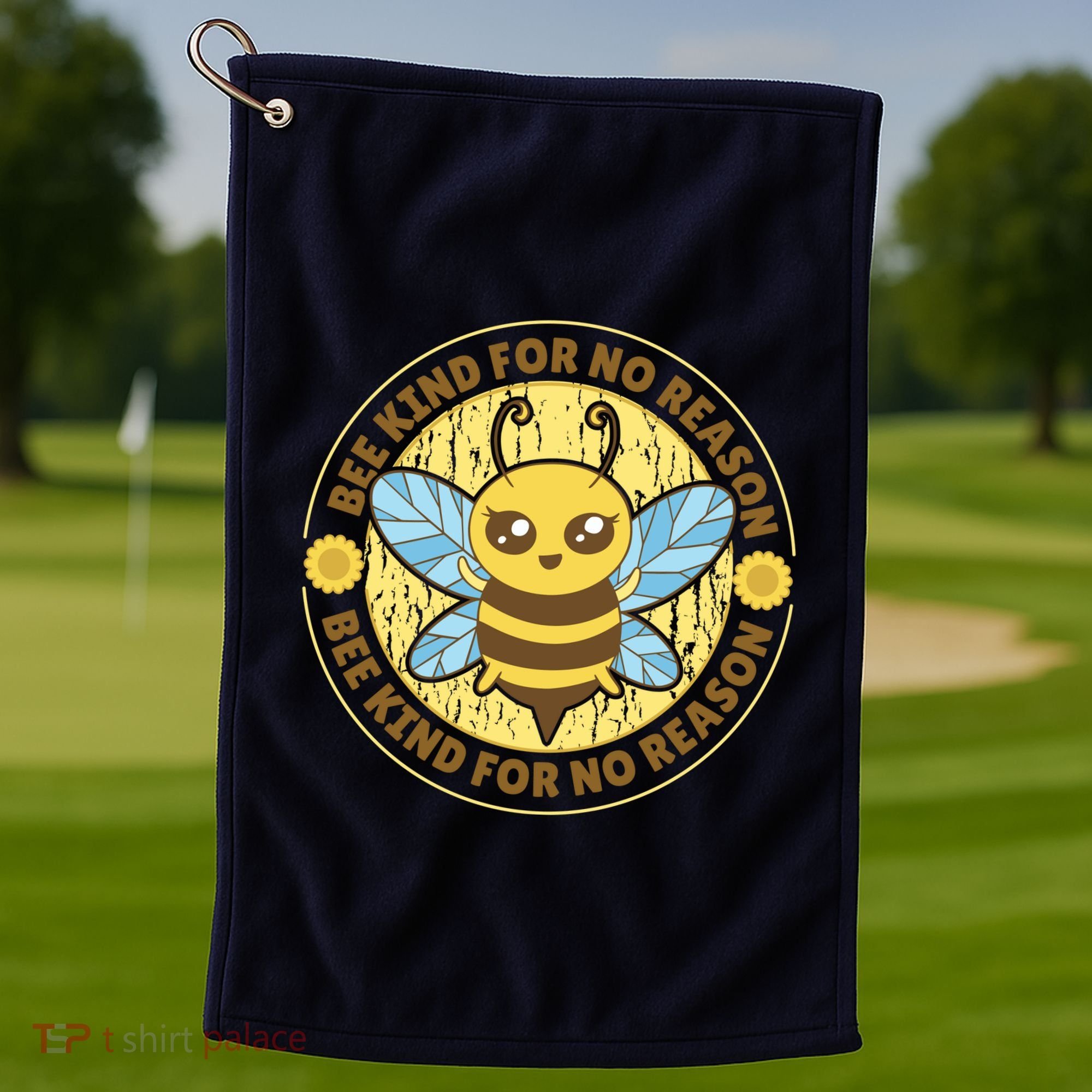 Bee Kind For No Reason Golf Towel