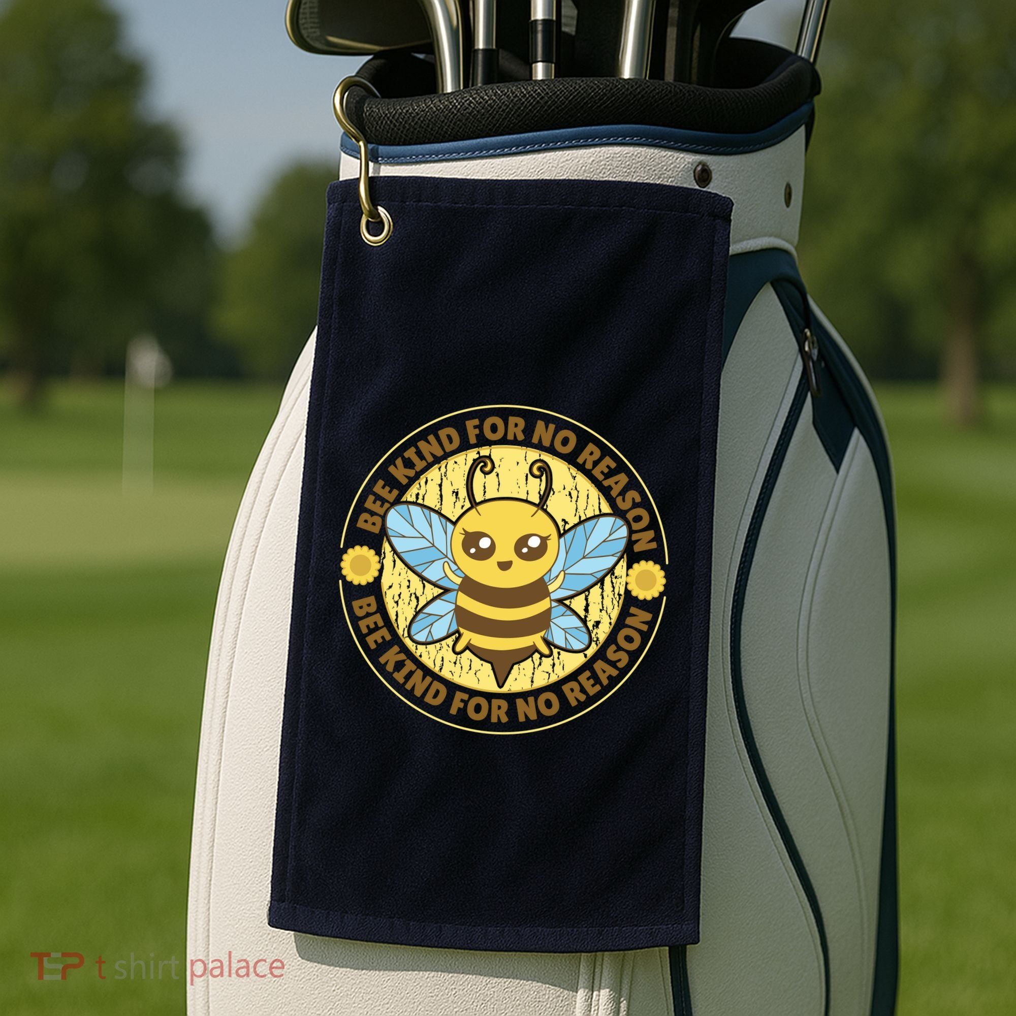 Bee Kind For No Reason Golf Towel