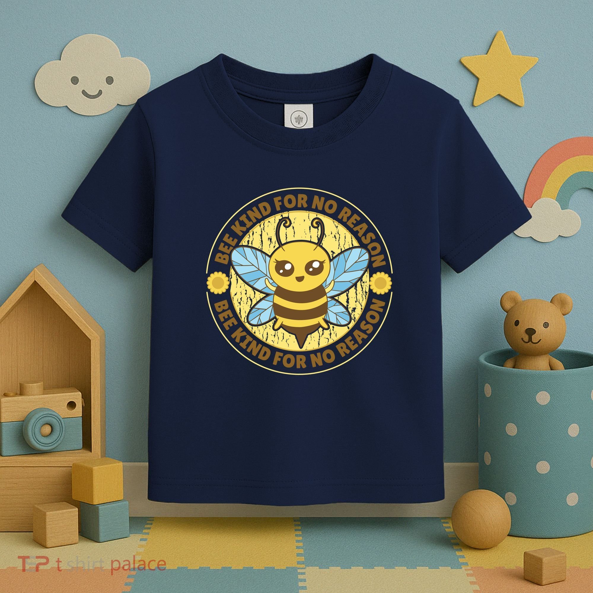 Bee Kind For No Reason Toddler T-Shirt