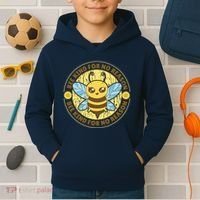 Bee Kind For No Reason Kids Hoodie thumb 2